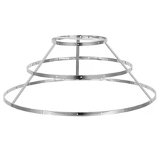  Lampshade Replacement Frame 3 Layer Lamp Shade Rings Iron Wire Light Bulb Guard