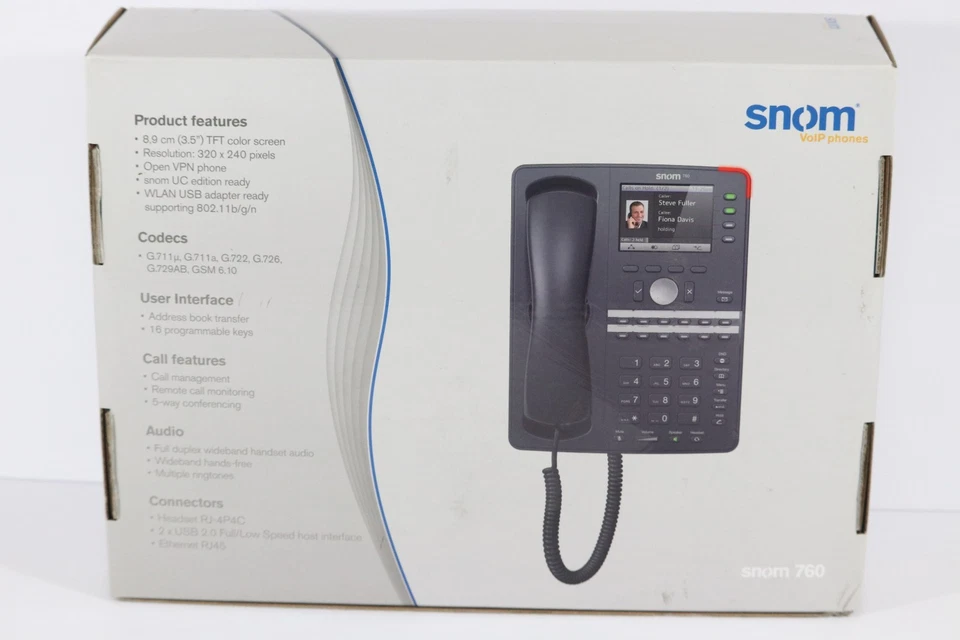  ⭐ BRAND NEW - Snom 760, SIP/ VOIP, 12-Line Desktop Set / Phone 3.5" LCD Display - Image 2 of 4