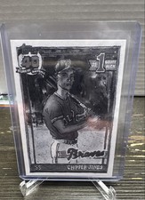 Chipper Jones 2025 Topps Shoebox Treasures 1991 Topps #78 Grayscale Filter /75 
