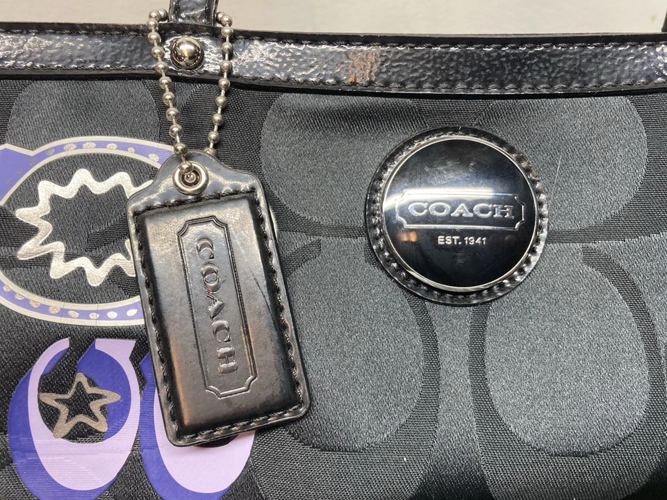 Early Coach Daisy Pop Optic Tote Bag H1176-F17587 Very Nice Condition - Image 2 of 4