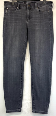 Liverpool Jeans - Womens 4/27 Petite Gray The Skinny Low Rise Pre-Loved (5763)