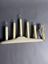 Vintage Christmas Candolier Candelabra Window Drip Candles 5 lights  Tested