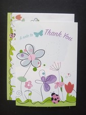 Thank You Card Beautiful Flowers 5"x6" w/ Matching Envelope Greeting Card