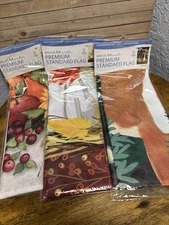 Breeze Art  Yard Flag 28 x 40 LN!  Lot of 3 Fall Designs