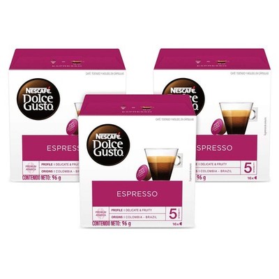 NESCAFÃ  Coffee Capsules Espresso 48 Single Serve Pods, (Makes 48 Cups) 48 Count
