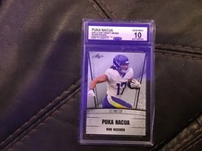 Puka Nacua 2023 Leaf Draft Silver Rookie #RS69 - CCG 10