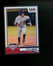 2019 Panini USA Baseball Stars and Stripes Blue #87 Steelee Walker #d 49/49