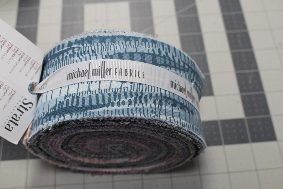 Ткань индиго Jelly Roll Michael Miller Strata Collection 40 штук для квилтинга шитья - Изображение 3 из 4