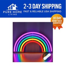 Enchanting USB Rainbow Neon Light for Wall Decor - Perfect for Kids' Rooms