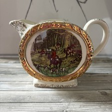 Sadler ENGLAND Huntsman Fox Hunting Barrel Milk Jug / Creamer vintage rare VGC