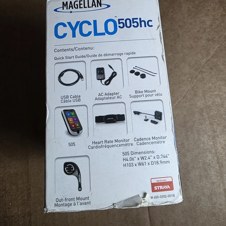 Magellan Cyclo 505hc Cycling GPS Computer Heart Rate & Cadence Sensors Sealed - Image 4 of 4