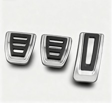 Für VW Skoda Seat Edelstahl Auto Gas Accelerator Kupplung Bremse Pedal Bezüge
