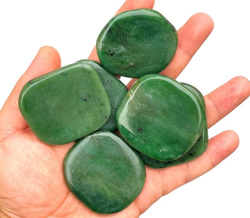 Jade nefrita verde en rodajas 300 gramos - Imagen 2 de 6