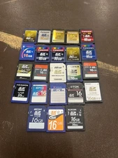 Lot of 23 16GB Memory SD Cards Used Mixed Brands Mixed Speeds