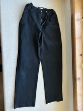 Cat  Jack Girls Straight Solid Black Pants Size 14 Button Zip Closure