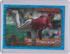 2024 Topps - Ryne Nelson Blue Foil #334 /999 - Diamondbacks