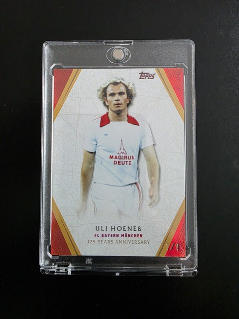 Topps FC Bayern München 125 Jahre Uli Hoeneß 1/1 !!!
