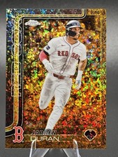 2025 Topps Chrome Gilded Gold Mini-Diamond Refractor #192 Jarren Duran #04/50