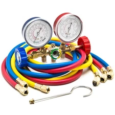 A/C Manifold Gauge Set R12 R22 R502 HVAC AC Refrigeration Testing Charging Kit