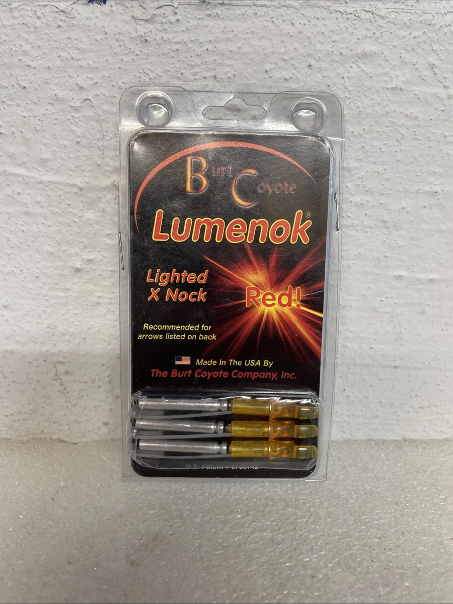 Lumenok Gold Tip GTF HD Orange Flat End Lighted Arrow Nock 3 Pack