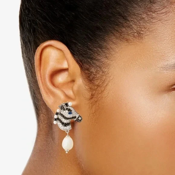 Brincos Kate Spade Kate Spade ganhe suas listras gota. - Imagem 3 de 4