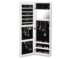 Levede Mirror Jewellery Cabinet Makeup Storage Jewelry Organiser Box Tall