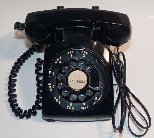 Vintage ROTARY PHONE WESTERN ELECTRIC AMERICAN BELL 500 Black 1983 Vintage ROTARY PHONE WESTERN ELECTRIC AMERICAN BELL 500 Black 1983