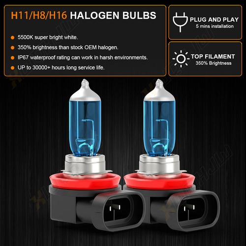 4 bombillas halógenas de faros H11 haz alto/bajo para Freightliner Cascadia 2008-2017 - Imagen 2 de 12