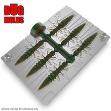 Bait DIY Fishing Mold Soft Plastic Baits Lure Plastisol Bass Hellgrammites