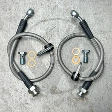 Stainless Steel SS Front Brake Line Replacement Kit For 88-91 Honda CRX