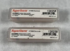 NEW (Lot of 2) Hypertherm HT2000 Electrodes 120258 Made in USA