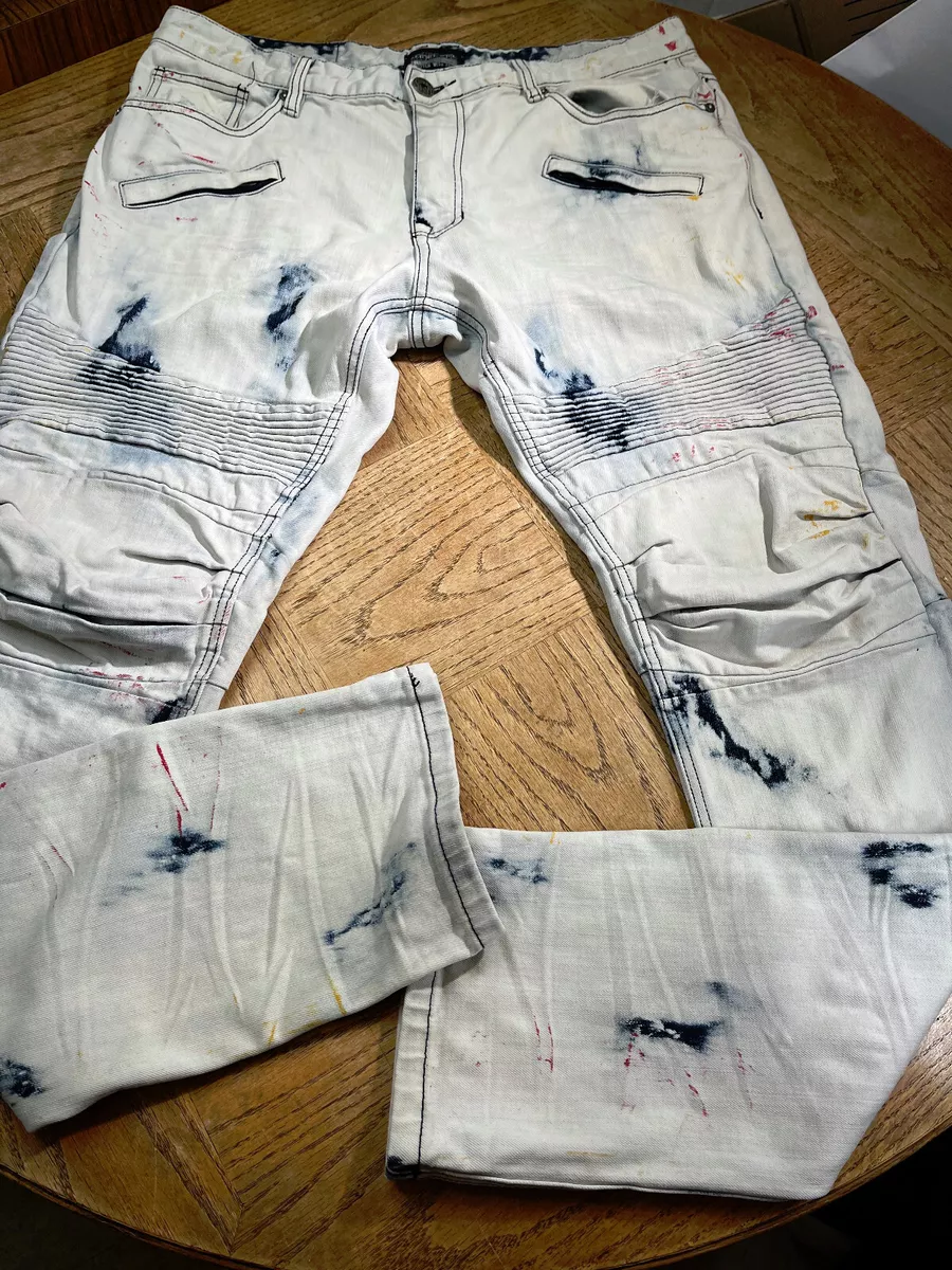 Jeans with white paint deals splatter