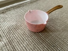18" doll kitchen pot pan fit American Girl Our Generation pink speckle