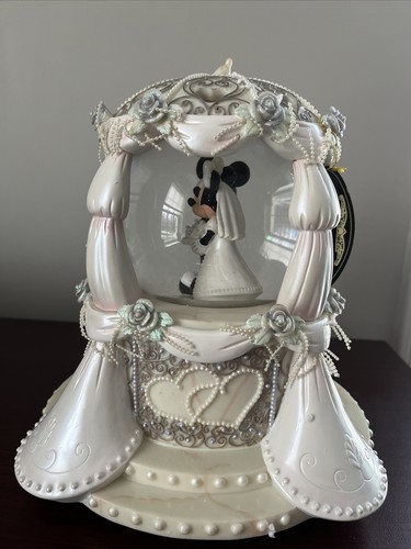 Globo de nieve Walt Disney World Disnelyland Resort Mickey Minnie Mouse boda - Imagen 2 de 8