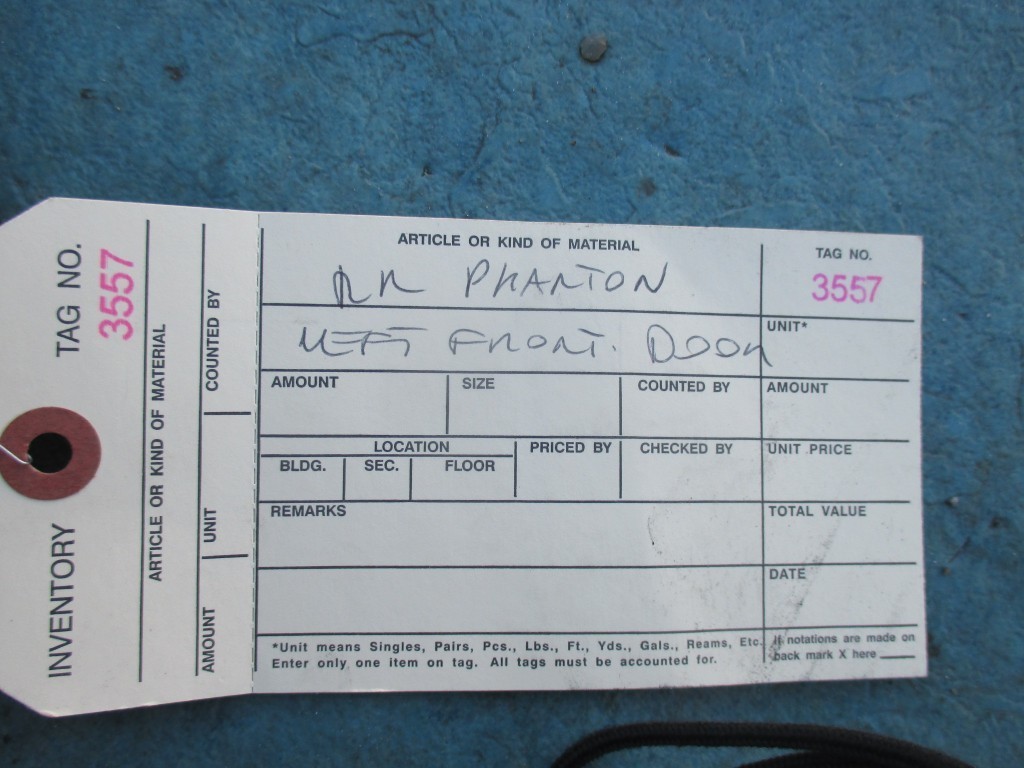 Rolls Royce Phantom Rr1 left front door support block bracket #3557 