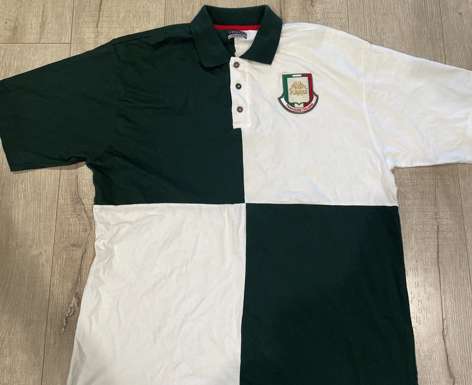 Camiseta Kappa Streetwear Auténtica Kappa Para Hombre Italia Manga Corta Cuello Talla 2XL Foto 3 de 4