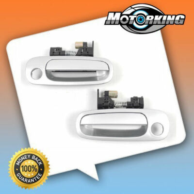 98-02 For Corolla Outside Door Handle Front L/R Pair 199 Alpine Silver DS137