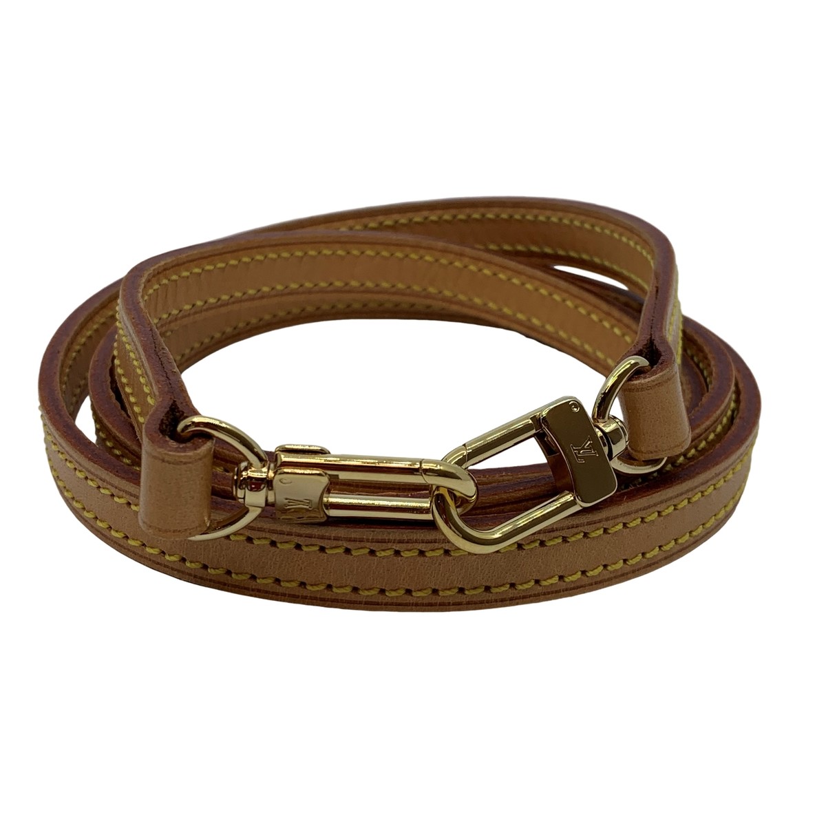 Louis Vuitton Dark Brown Monogram Crossbody Strap Louis Vuitton Dark Brown Leather Shoulder Strap main image 2