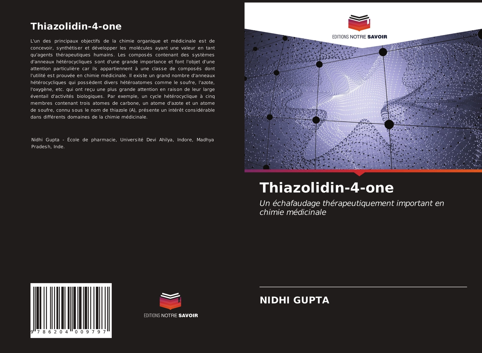 Thumbnail - Nidhi Gupta | Thiazolidin-4-one | Taschenbuch | Französisch (2021) |