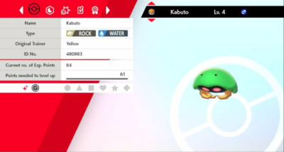Pokemon Schwert & Schild Shiny Kabuto 6IV Max EVs
