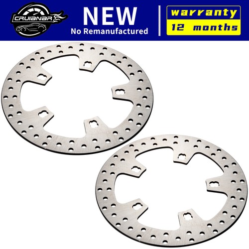 2Pcs 11.8" Front Brake Rotors For Harley Touring Road King Street