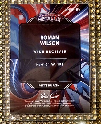 d 1/1 MEGA-FRACTAL 2023 Wild Card AMERICAN METALLIX Roman Wilson