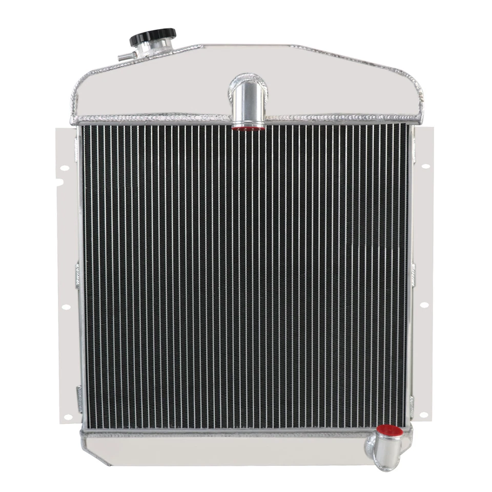 1947-1949 3 Row Radiator+cap FIT Plymouth Deluxe P15/Chrysler New Yorker Windsor — 第 2/4 张图片
