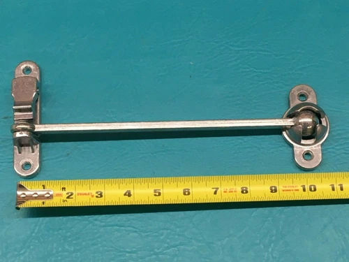 10" Bright Aluminum Ball Socket Door Hold Latch Catch Trailer RV 