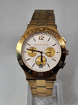 Michael Kors Gold-Tone Stainless Steel Chronograph MK5933 Watch