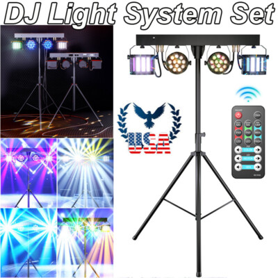 DJ Light System Set With Tripod And Remote Control LED PAR Light Effects