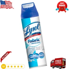 Lysol Fabric Disinfectant Spray and Antibacterial Spray, Sundrenched Linen 15 FL