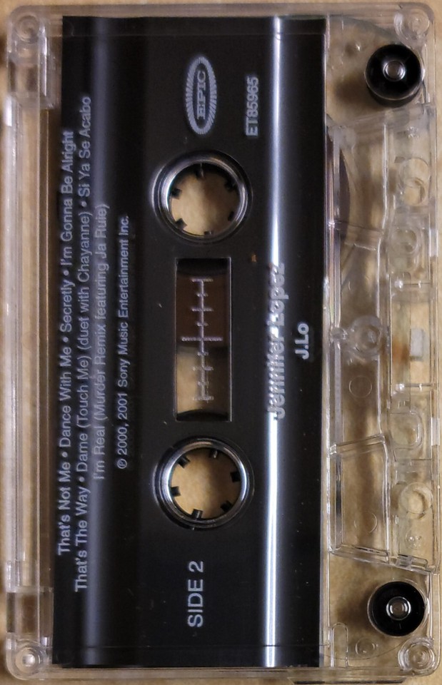 J.Lo by Jennifer Lopez (Cassette Tape, Jan2001, Epic) 74646378649 eBay