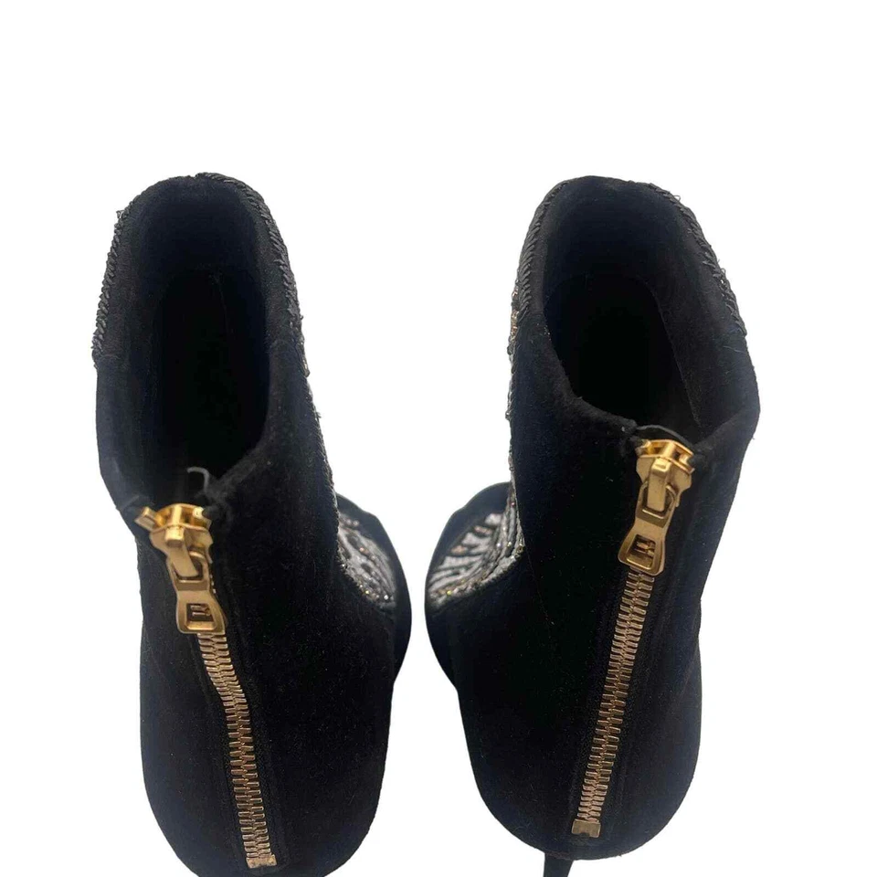 Botas Balmain x H&M Peep-Toe Tacón Cuentas Cristal Talla EU 39 / EE. UU. 8 Foto 4 de 4