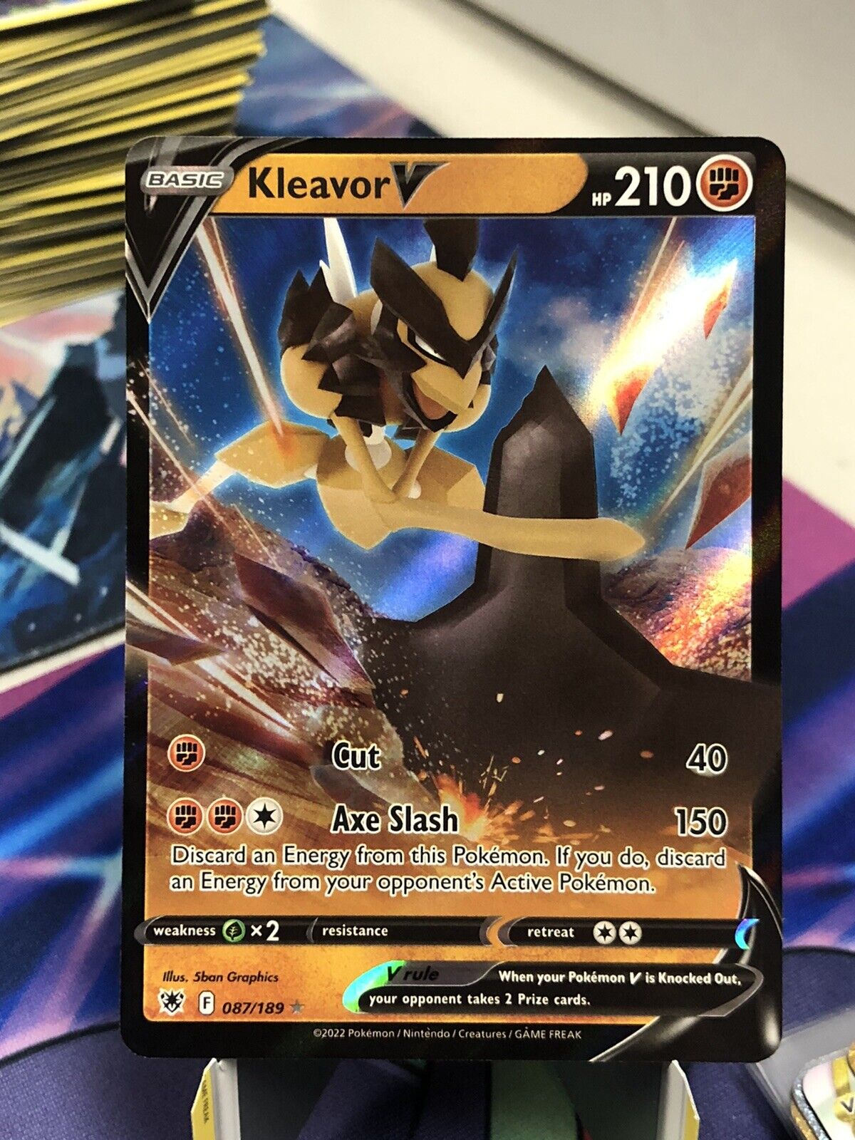 Pokémon TCG Kleavor V Sword & Shield - Astral Radiance 087/189 